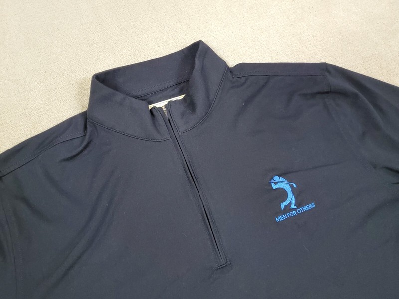 Donald Ross Pullover Mens Medium Black Quarter Zip Jacket Sweater Performance gallery