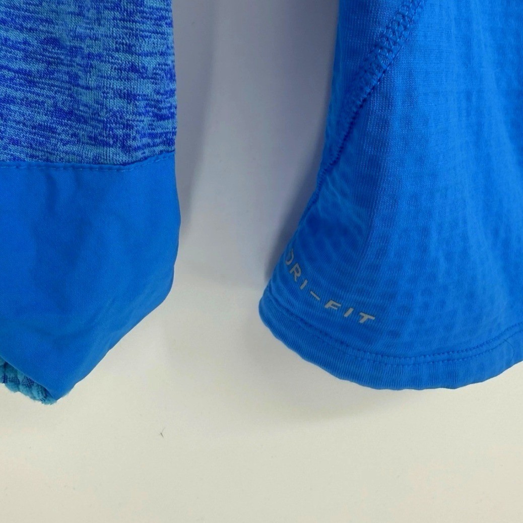 Nike Running Dri-FIT Half Zip Pullover Mens Medium Blue Heathered Training Top gallery