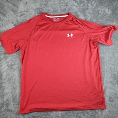 Under Armour Shirt Men’s XL Red Tee T-Shirt Active Crew Athletic Training