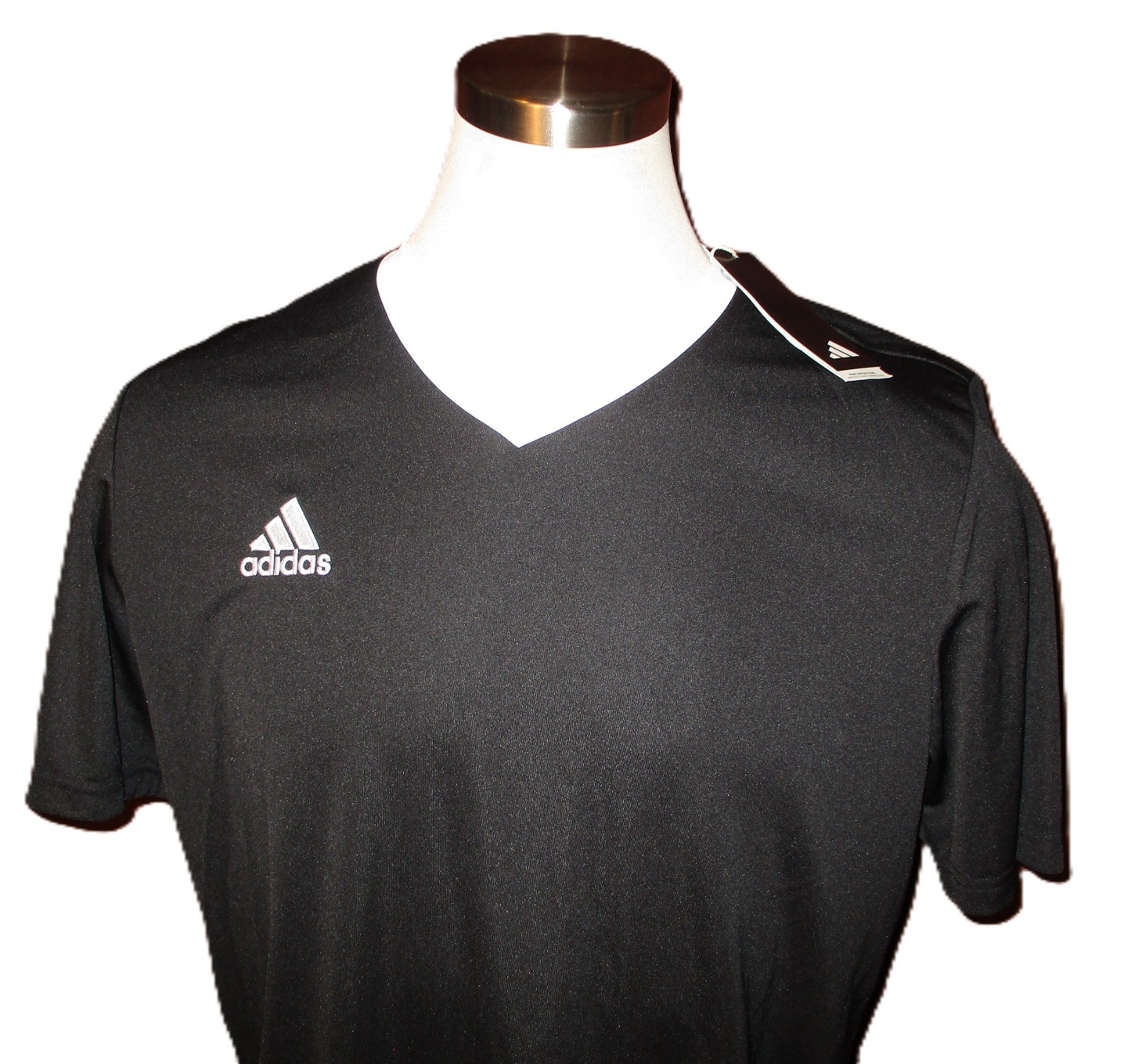 Adidas Entrada 22 Men's Short-Sleeve Jersey Shirt, Ent22, Black, Size XL, NEW gallery