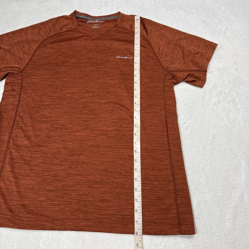 Eddie Bauer Men’s FreeDry Lightweight Orange T-shirt size Large gallery