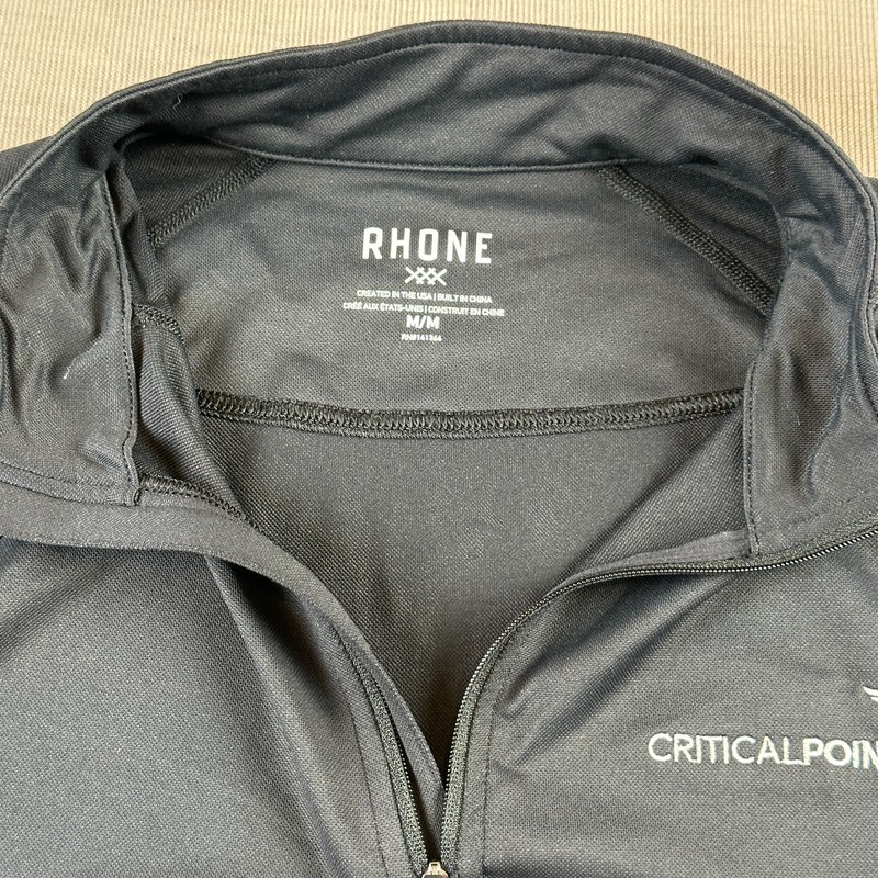 Rhone Session 1/4 Zip Pullover Black Performance Stretch CRITICALPOINT Medium M gallery