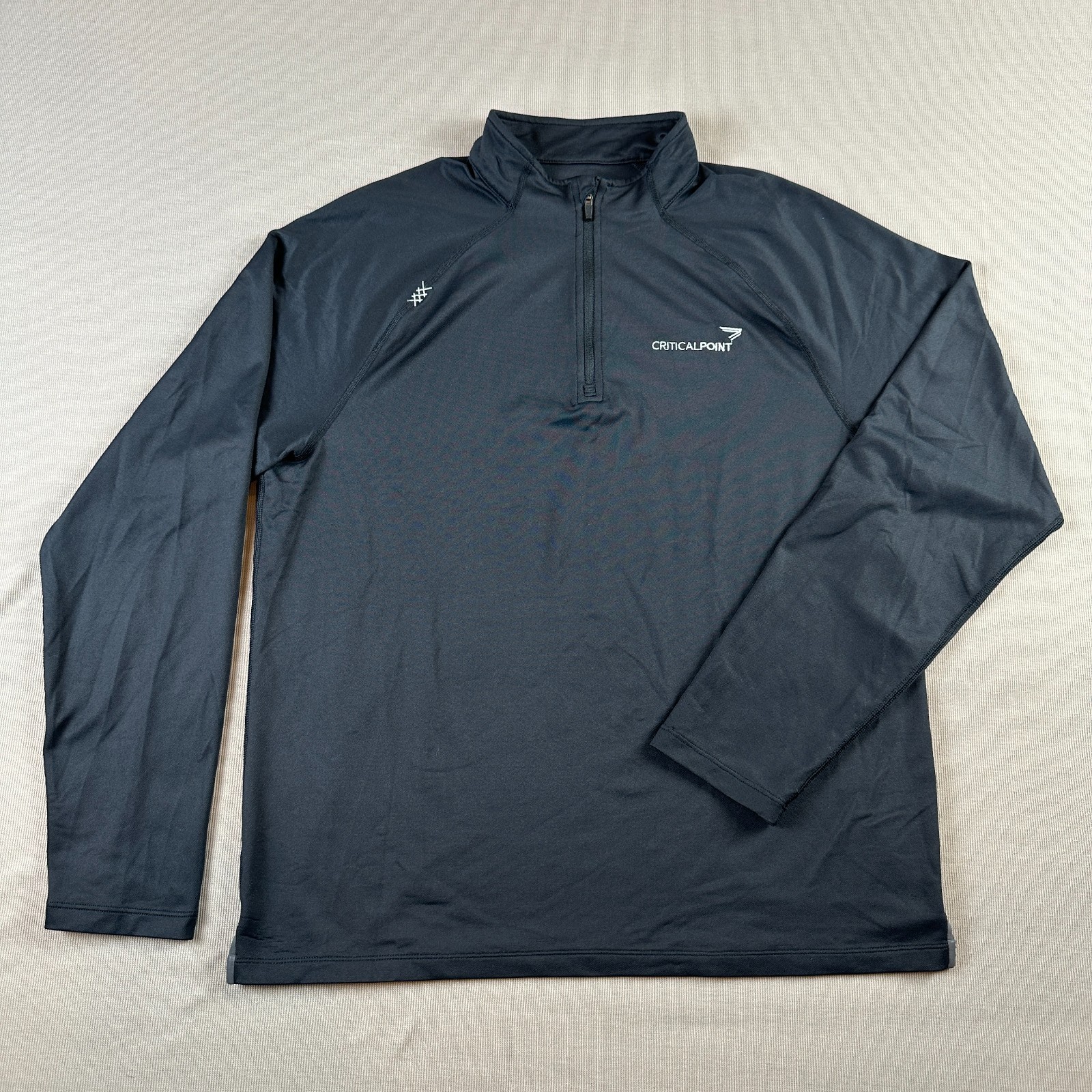 Rhone Session 1/4 Zip Pullover Black Performance Stretch CRITICALPOINT Medium M gallery
