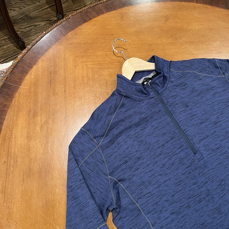 Kuhl Men’s Alloy 1/4 Zip Pullover Long-Sleeve Top Blue XXL Lightweight Knit gallery