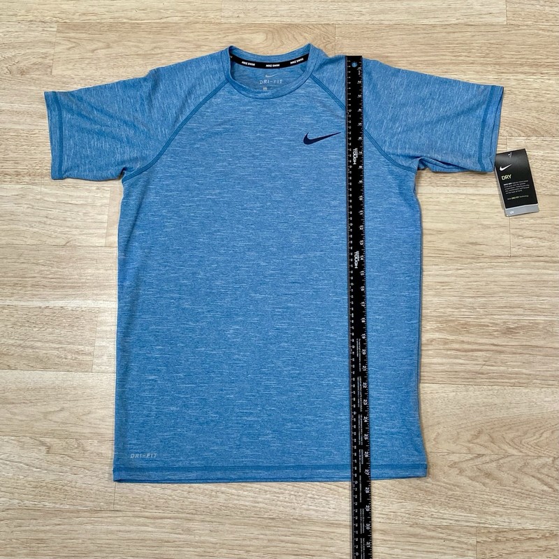 Nike Swim T-Shirt Men’s S Blue Hydroguard Short Sleeve UV Protection Tee Shirt gallery