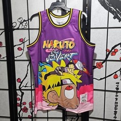 Lil Uzi Vert x Naruto Jersey Urban Hip Hop Anime Large NWT