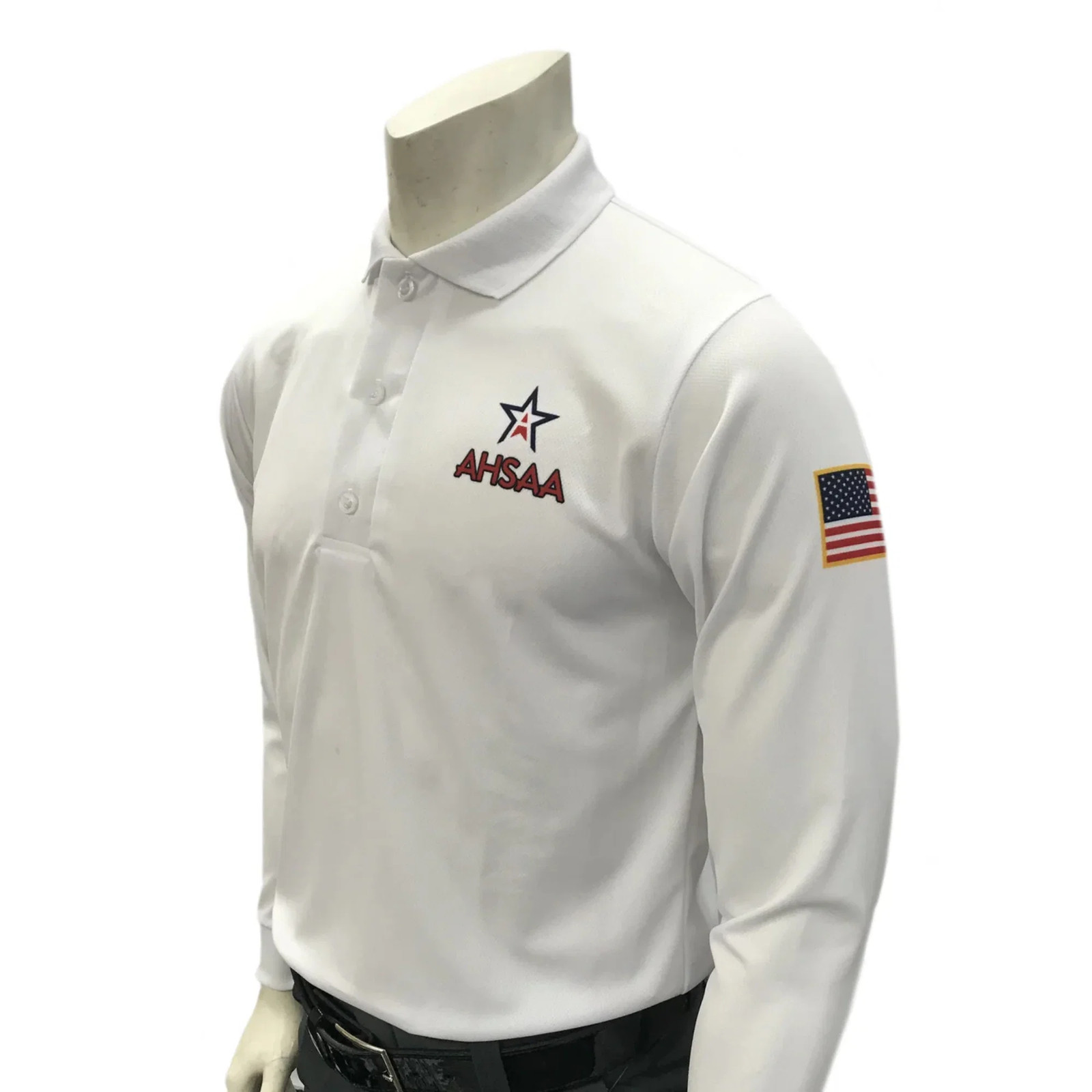Smitty | USA-453-AL-WHT | Alabama Track & Field Mens Referee Long Sleeve Shirt gallery