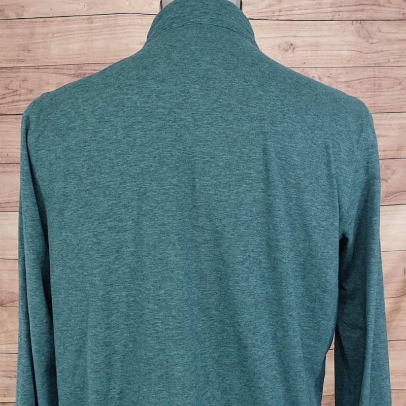 Tailorbyrd Pullover Sweater M Green 1/4 Zip Lightweight Stretch Tagless Casual gallery