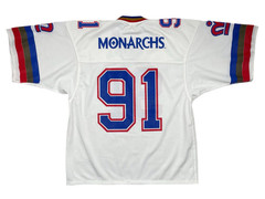 Vintage 1991 Topley Sportswear London Monarchs WLAF Football Jersey Large/XL