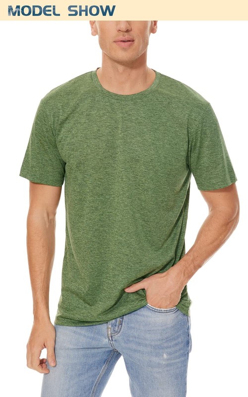 Men's Quick Dry Lightweight Athletic Fit Gym Workout Short Sleeve Plain T-Shirts gallery