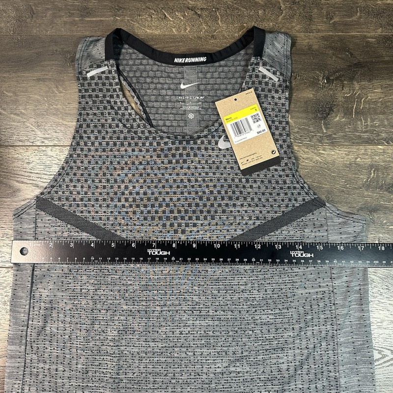Nike DRI-FIT ADV Tech-Knit Ultra Running Tank Top Men's Sz S Grey DM4751-010 gallery