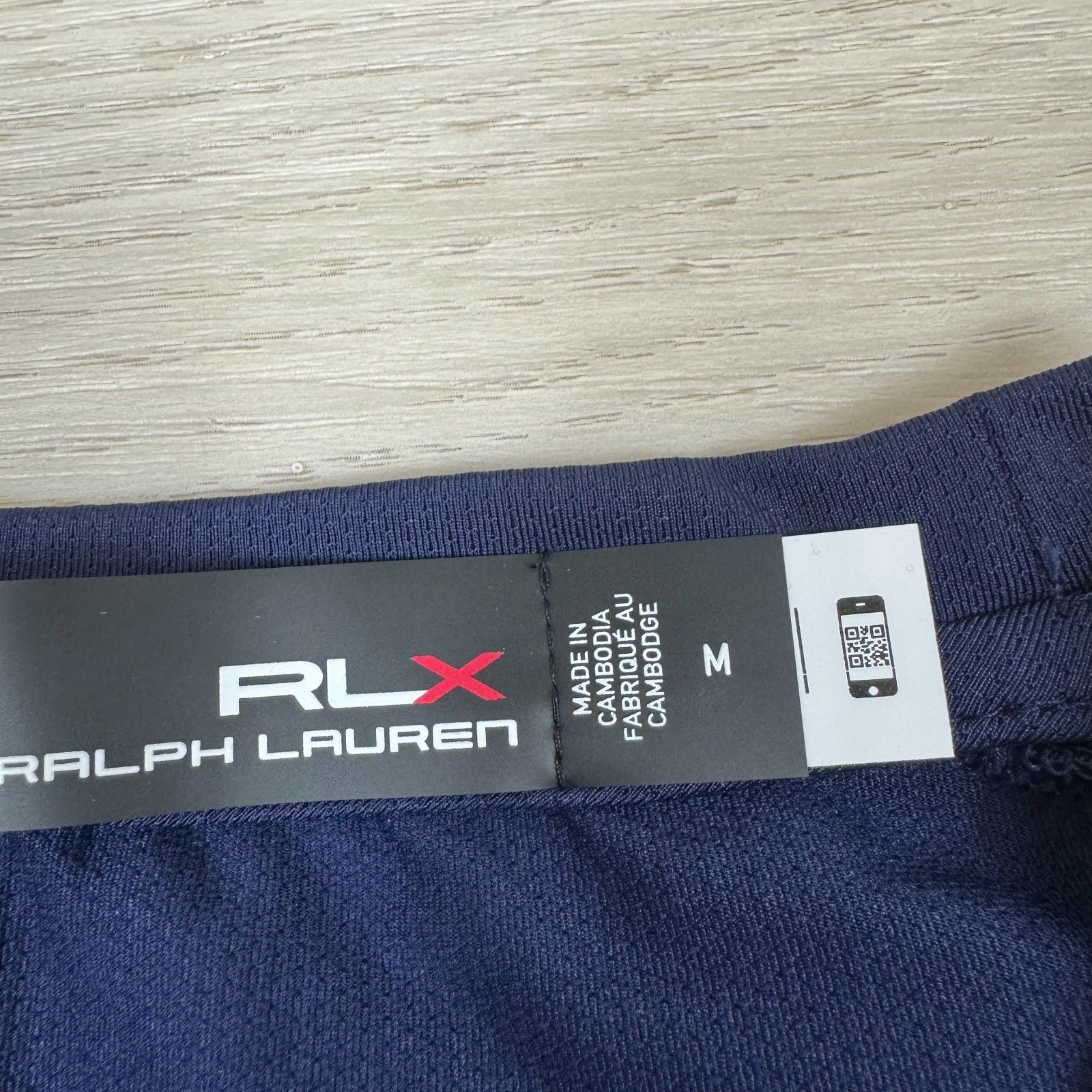 Ralph Lauren RLX Performance Mesh Long Sleeve Shirt Mens Medium Navy Blue gallery