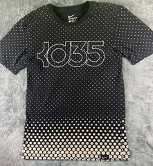 Nike Dri-Fit Kevin Durant 35 Men’s Size Small Black Athletic Cut Polka Dot Tee