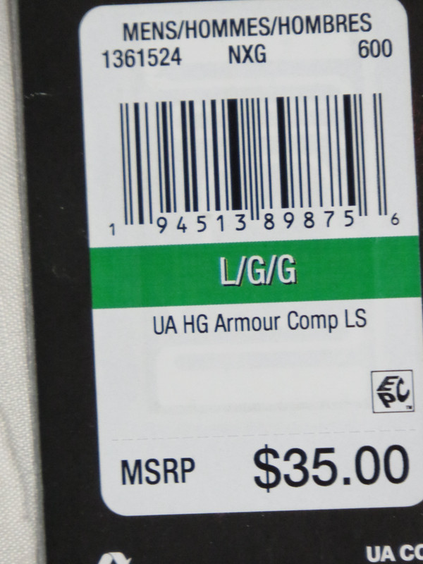 UA UNDER ARMOUR MEN L RED COMPRESSION LONG SLEEVE HEAT GEAR STRETCH HG new nwt gallery