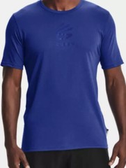 Under Armour T Shirt Mens Steph Curry Logo Short Sleeve XL Blue Extra Large New