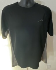 Eddie Bauer Sport Active Fit Size Large Blue Short Sleeve T-Shirt Outdoor
