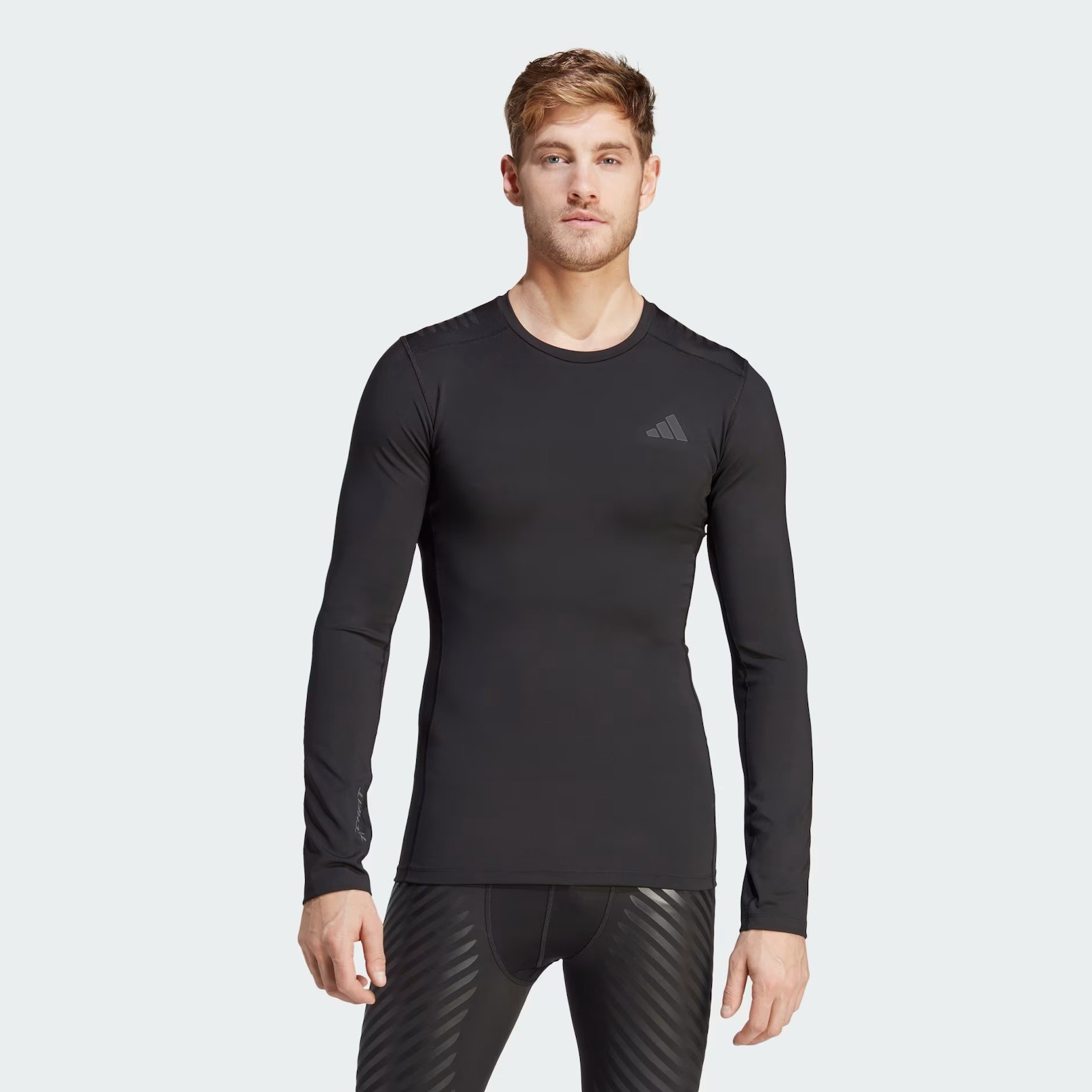 Adidas Techfit Control Rheon Black Long Sleeve Training Shirt Men's XL HS9814 gallery