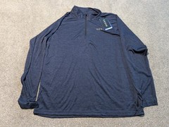 Tesla 1/4 Zip Pullover Mens XL Blue Performance Quick Dry New With Tags