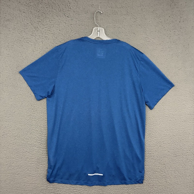 Nike Running T-Shirt Mens XL Blue Dri-FIT Activewear Workout Gym Sports Dad gallery