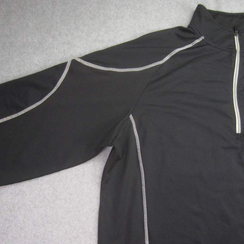 FootJoy Pullover Mens Medium Black Quarter Zip Golf Performance Stretch gallery