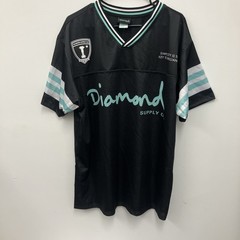 Mens Diamond Supply CO Short Sleeve Football Jersey Mens Size Small
