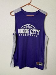Nike Team Reversible Mesh Basketball Jersey Tank Purple/Gray Men’s M