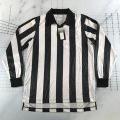 Smitty Shirt Mens Large Black White 1/4 Zip Long Sleeve Referee ComfortTech 100
