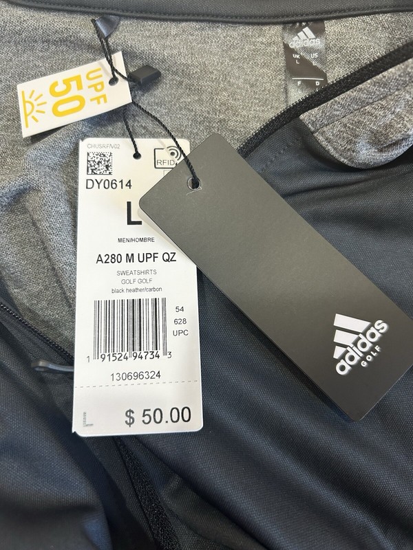 Adidas Performance Wear 1/4 Zip. New with Tags. Large. 22”x29” gallery