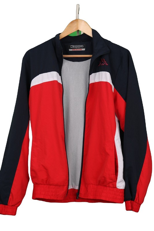 Kappa Track Jacket Red Navy White Full Zip Mens M Sportswear gallery