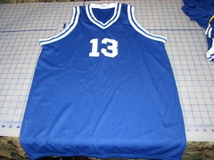 *# 13 new empire sporting goods vintage jersey 100% polyester 42-44 USA blue