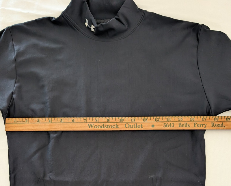 Under Armour ColdGear Shirt Mens XL Black Mock Turtleneck Compression Thermal gallery