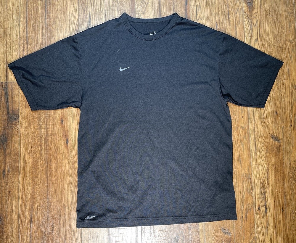 Team Nike NikeFit Men’s Athletic T Shirt Black Size Medium FitDry
