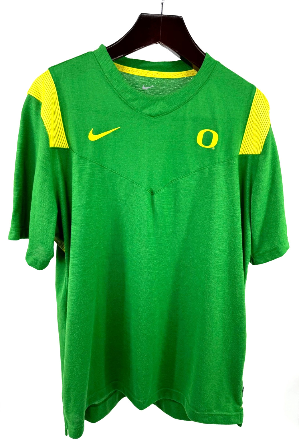 Nike Oregon Ducks On Field Training Shirt Green DJ4906 Men's Sz XL (slim fit) gallery