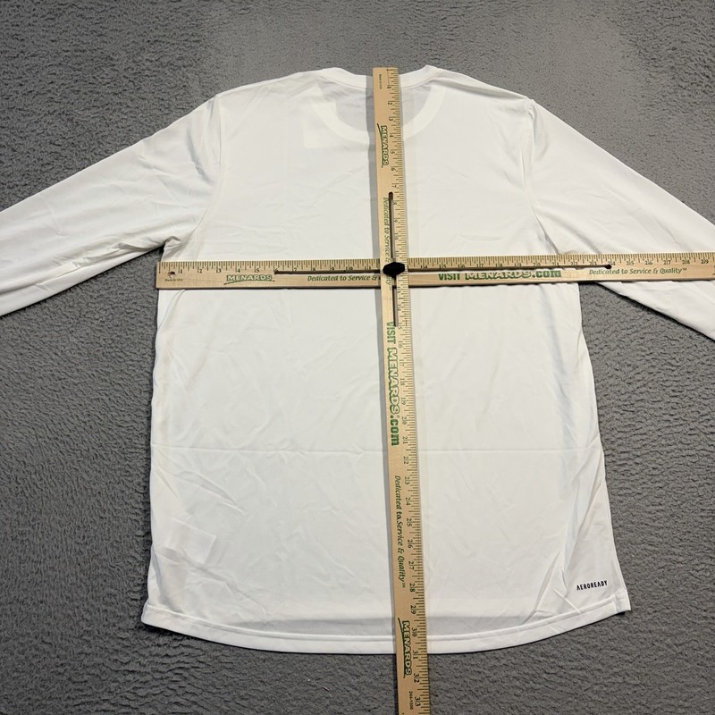 Adidas PreGame Badge Of Sport Shirt Men’s 2XL XXL White Long Sleeve Tee HS9216 gallery