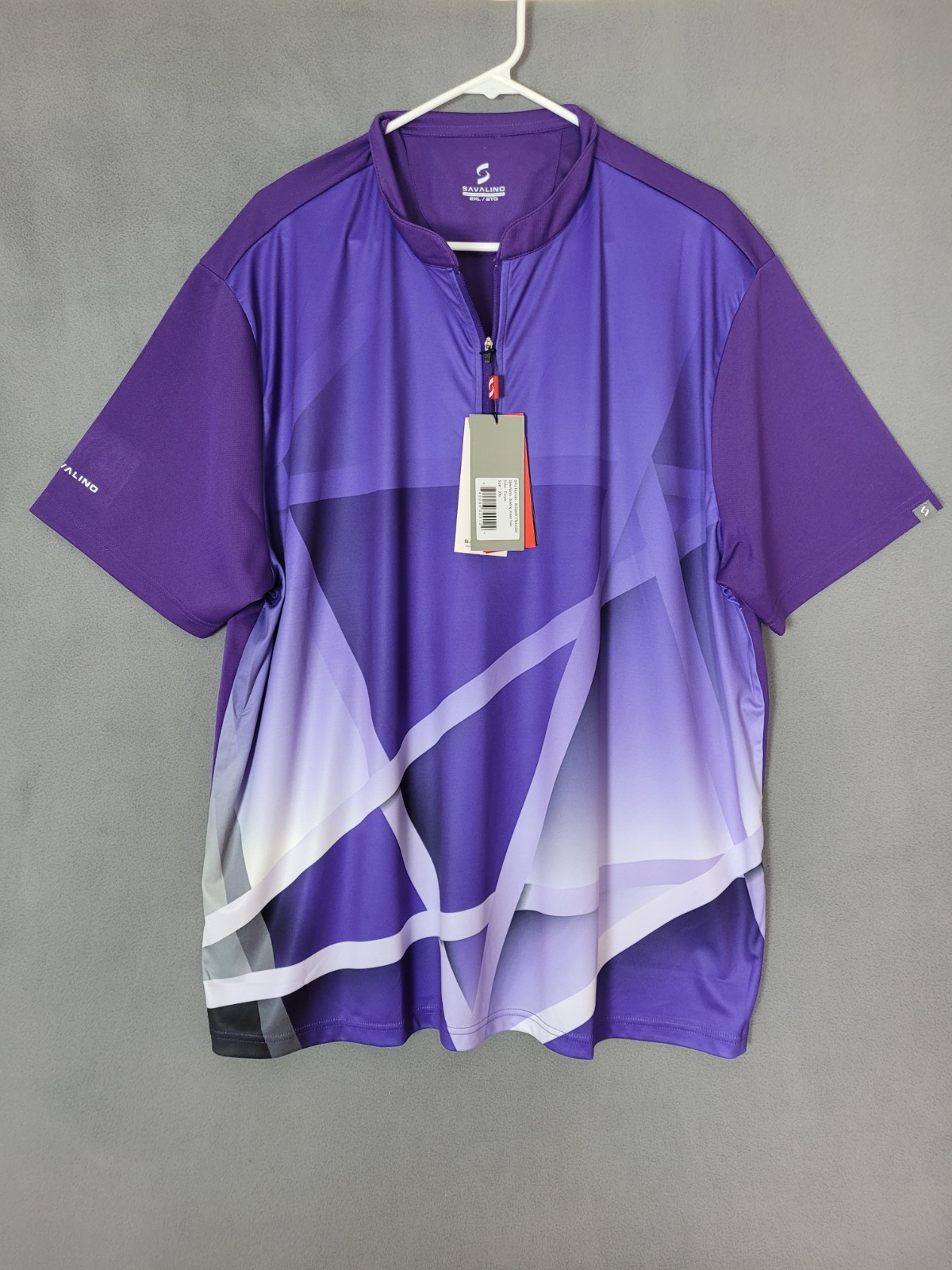 Savalino Mens Bowling Sublimation Printed Jersey Material Wicks Sweat 2XL gallery