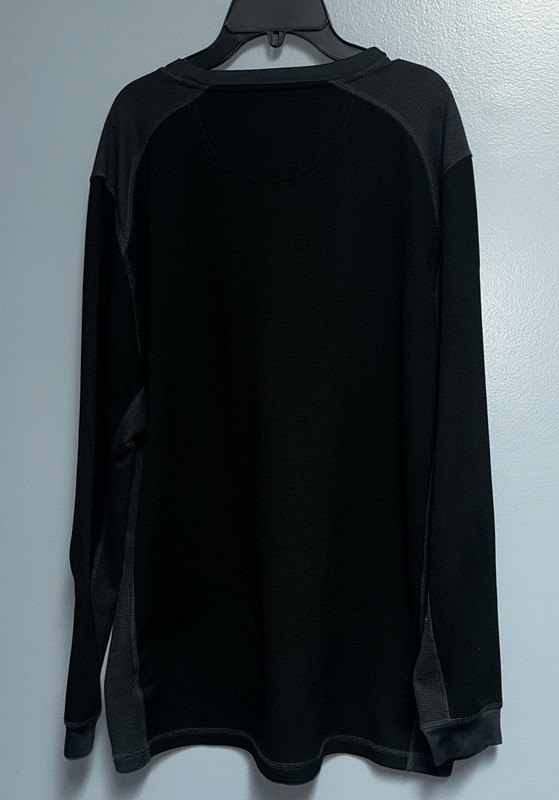 Greg Norman For Tasso Elba long sleeve thermal black & gray shirt - SIZE XL gallery