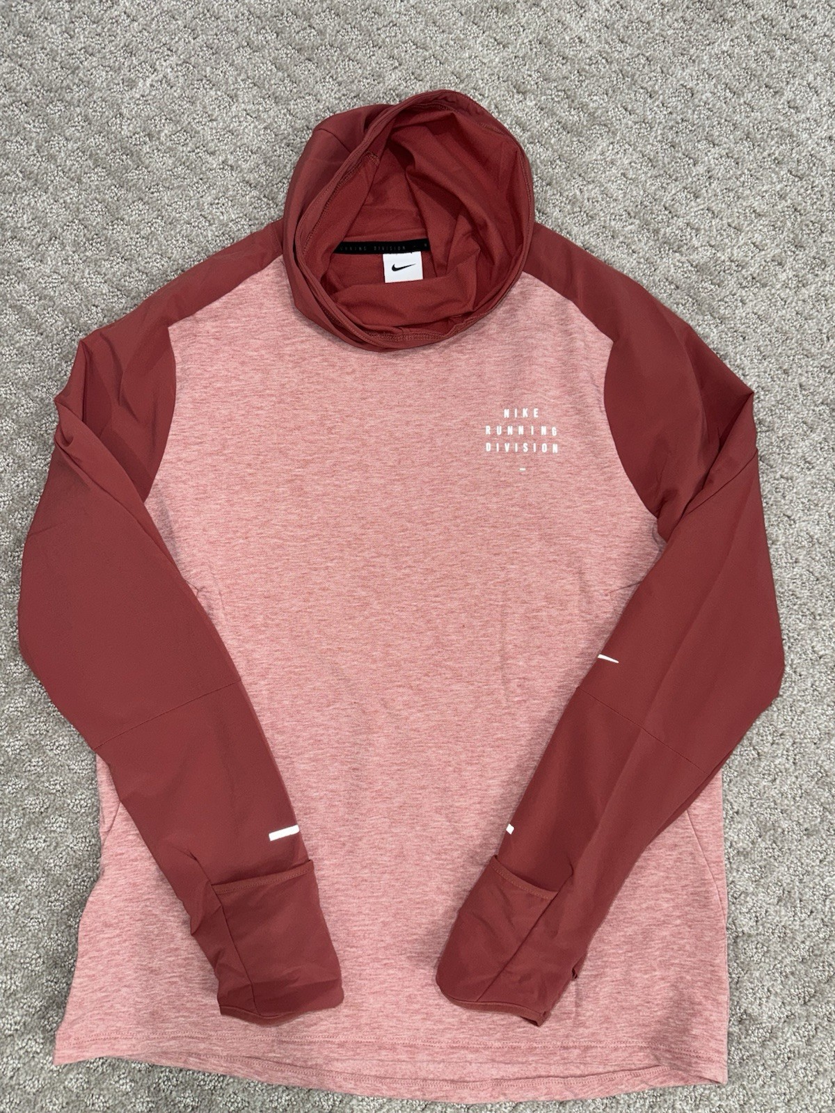 Nike Therma Fit Running Sphere Element Mens M Clay Red Reflective Long Sleeve gallery