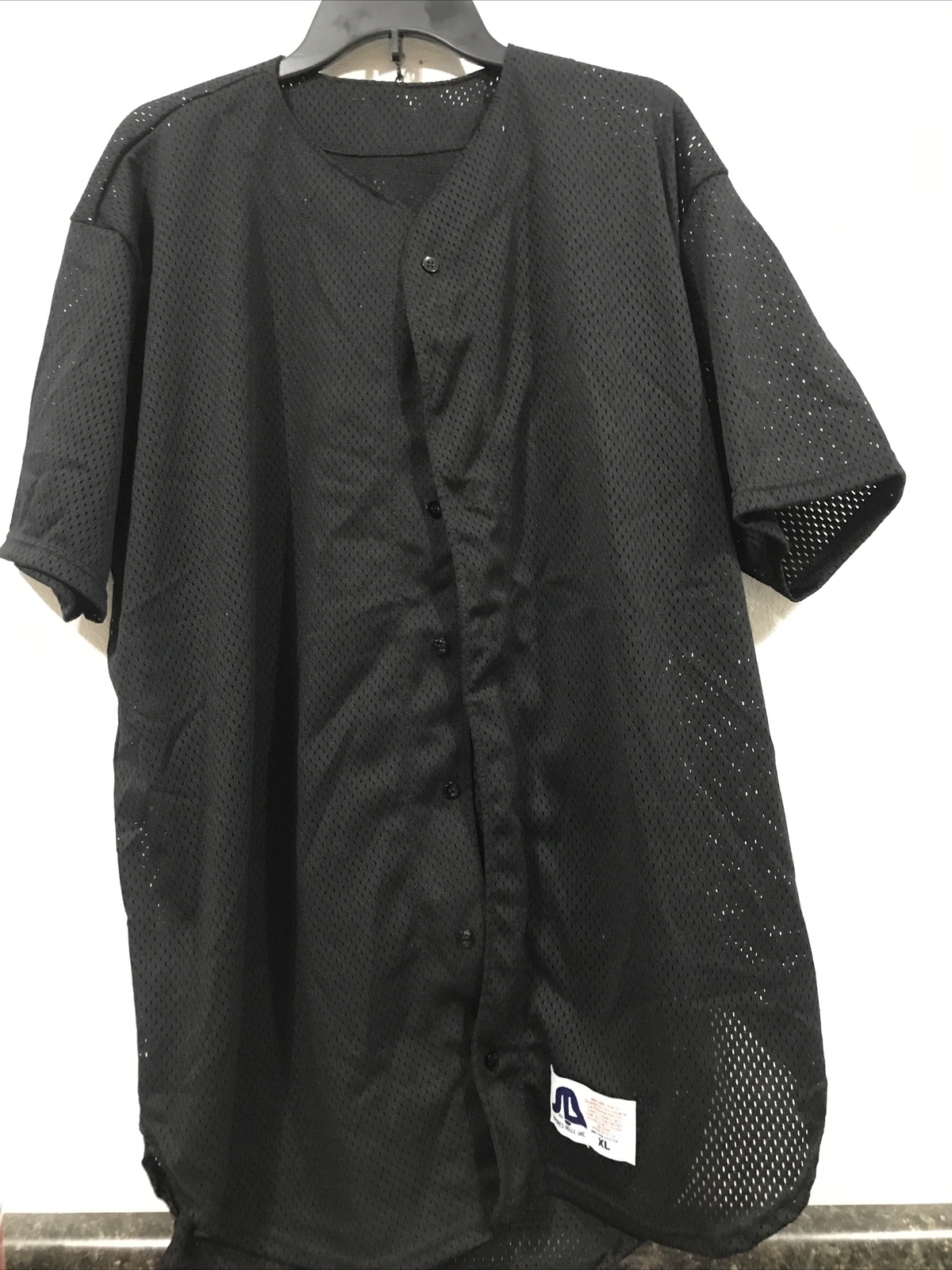 Sports Belle Men’s Button Front BB Jersey SIZE XLarge Black (11-TW-591) gallery