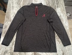 Men’s Alabama 1/4 Zip Pullover Colosseum Size Large Gray