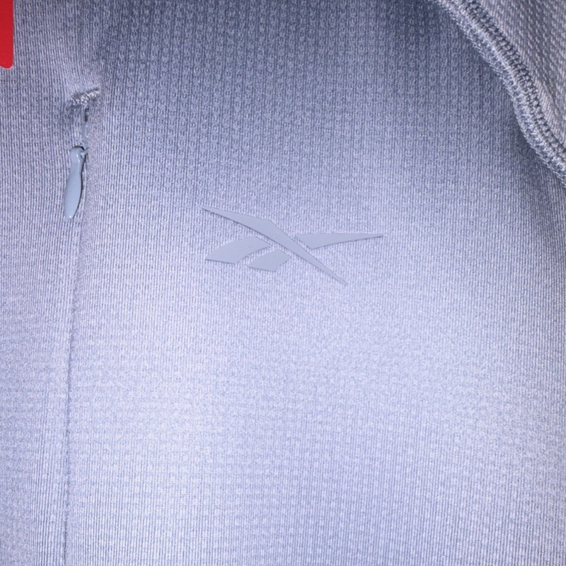 Reebok Men's 2X Soft Slate LS Aero Flex 1/4 Zip Mock Neck Golf Pullover gallery