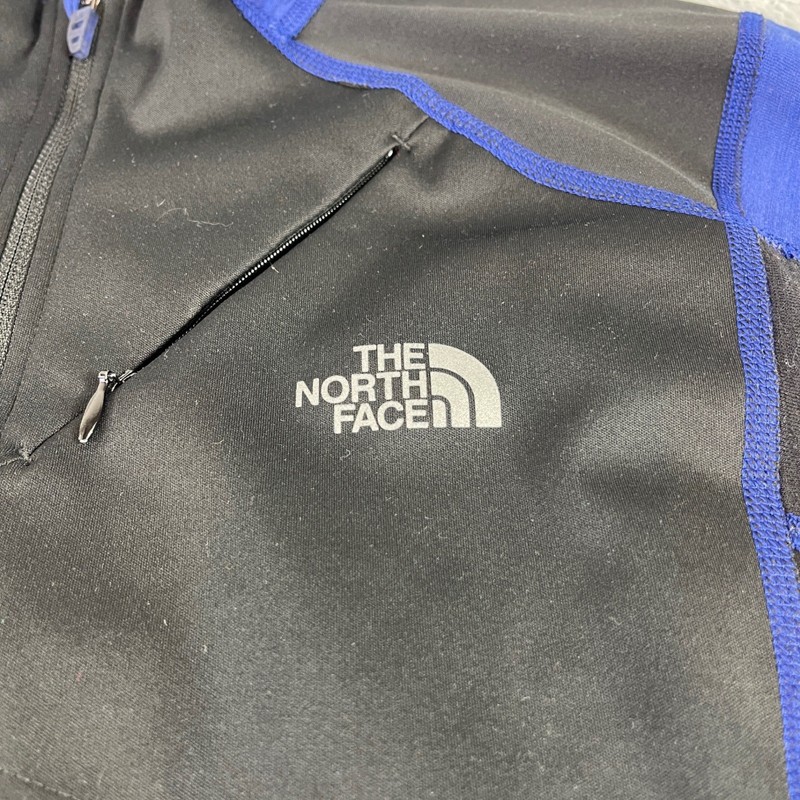 The North Face Flight Series Black Blue Quarter Zip Pullover Fleece Men M gallery