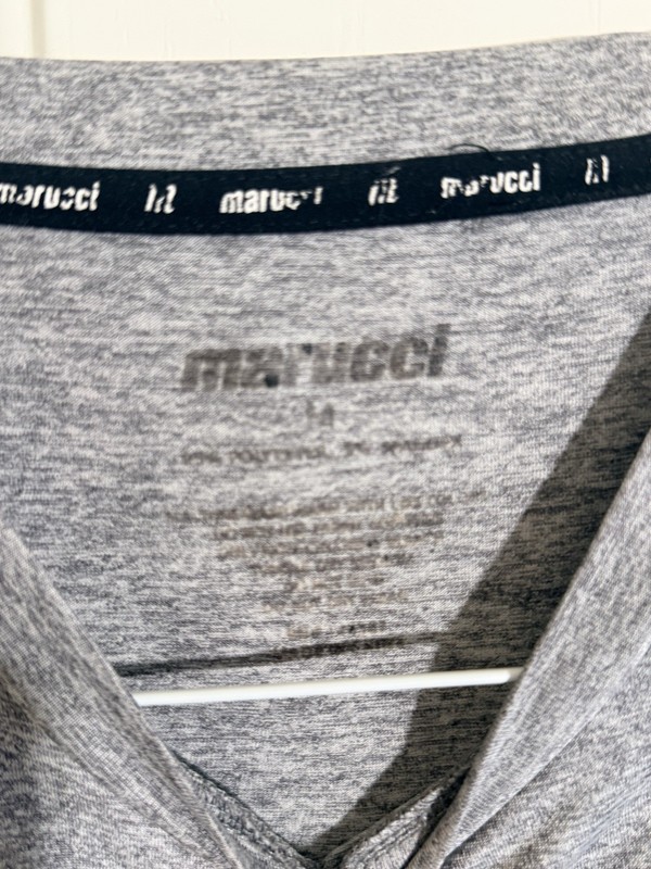 Marucci Moisture Wicking Gray Crew Neck Short Sleeve T-Shirt Men’s M gallery