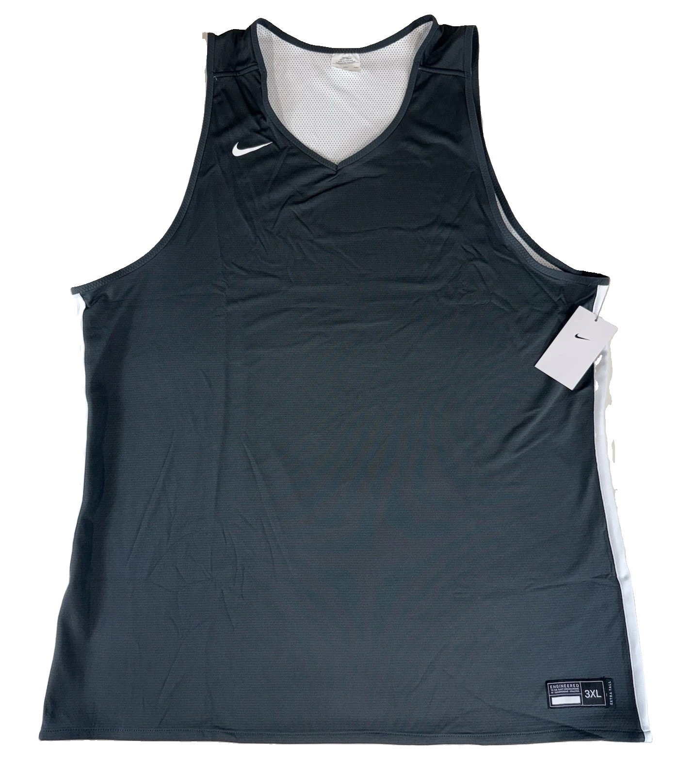 NWT Nike Reversible Basketball Jersey Men’s 3XLTT Gray/White Tank Top gallery