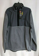 Under Armour Men’s Grey/Black Armour Fleece 1/2 Zip Top (1357088-012) Size M