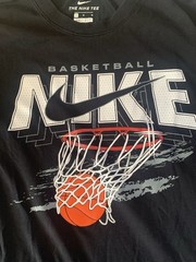 Nike Shirt Men’s Small Dri FIT Air Swish Basketball Long Sleeve Tee Black Medium