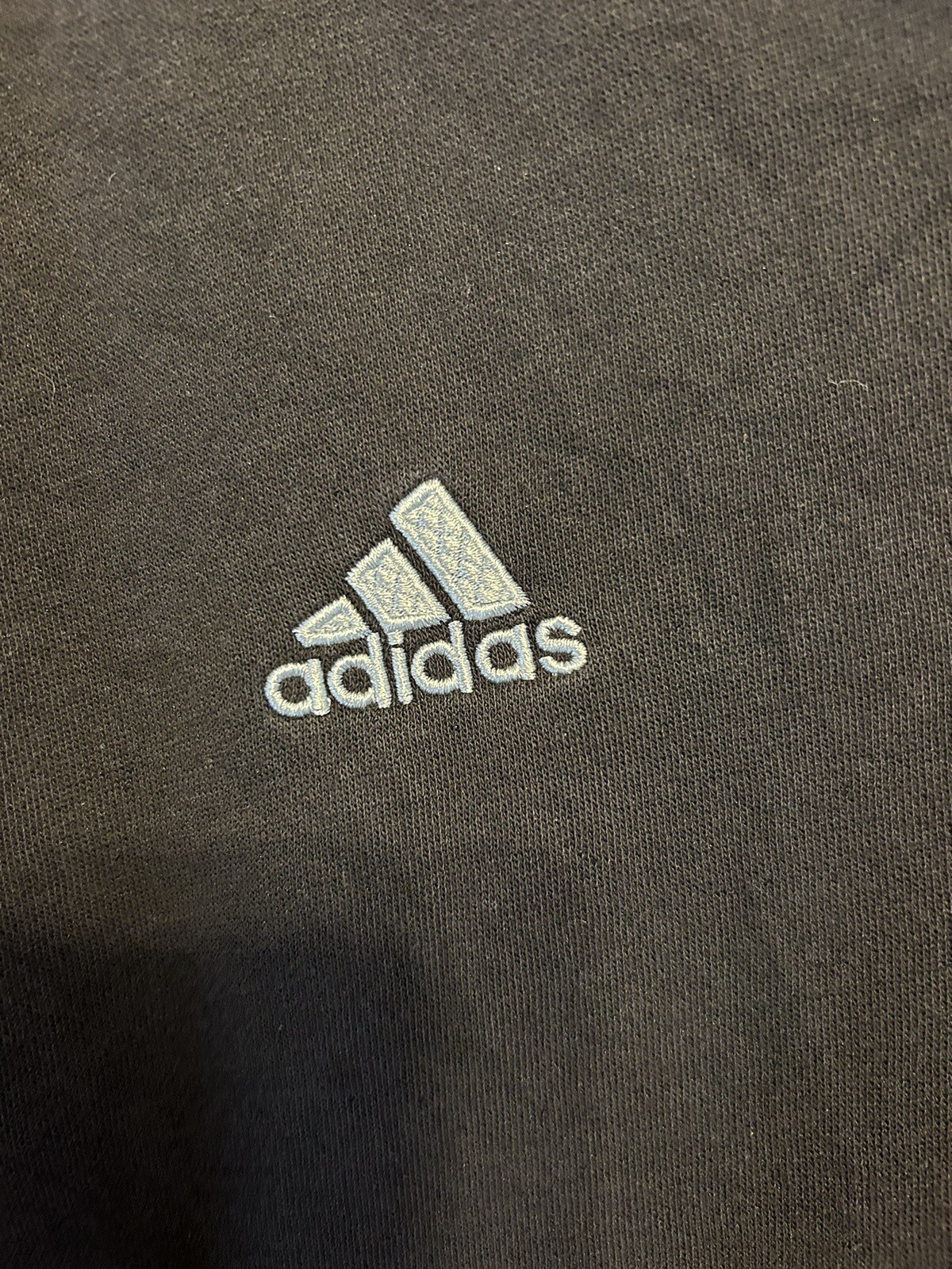 Adidas 1/4 Zip Pullover. Xlg. Great Embroidered Graphic On Back gallery