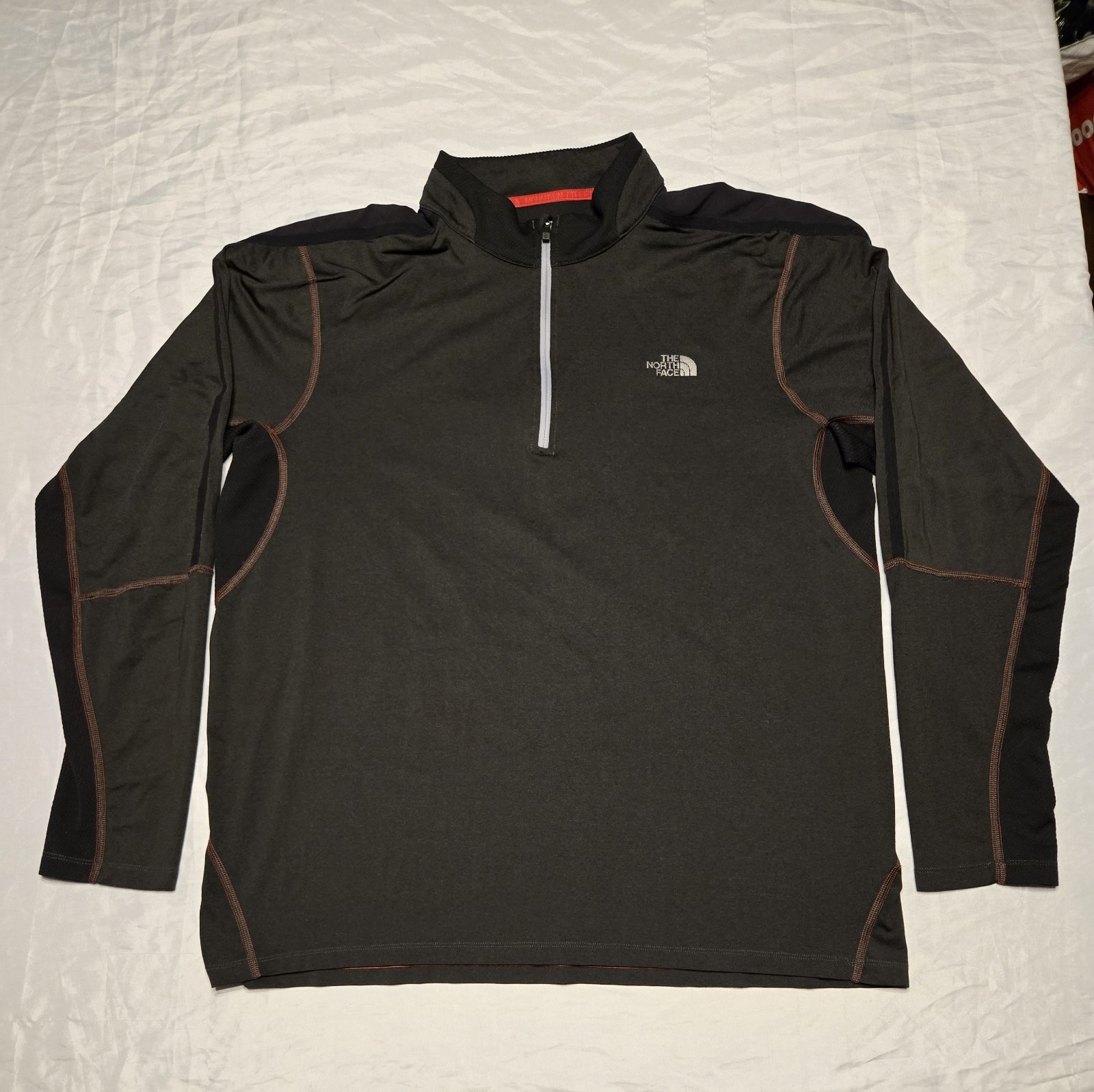 The North Face Flash Dry XD 1/4 Zip Pullover Mens XL Gray Long Sleeve Active gallery