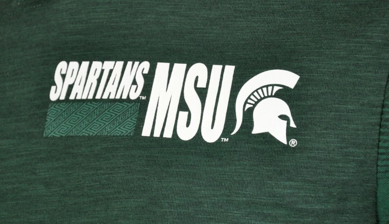 Nike Michigan State Hoodie Tee Men's Size S Spartans MSU Long Sleeve Green gallery