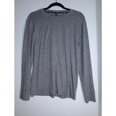 LEG3ND Men’s Soft Gray Athletic Longsleeve Shirt Athleisure Workout M Activewear
