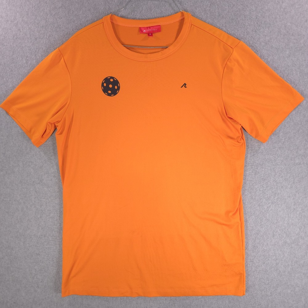 Redvanly Performance Stretch Golf Activewear Logo Gym Crew Shirt Mens Medium